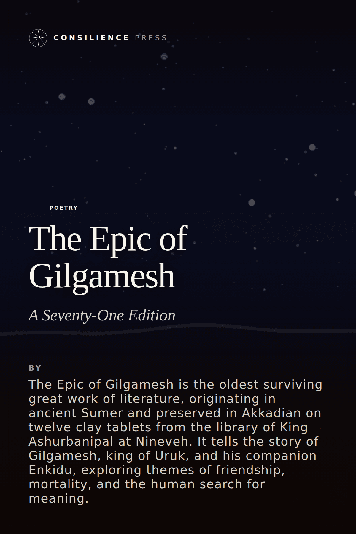 Cover of The Epic of Gilgamesh